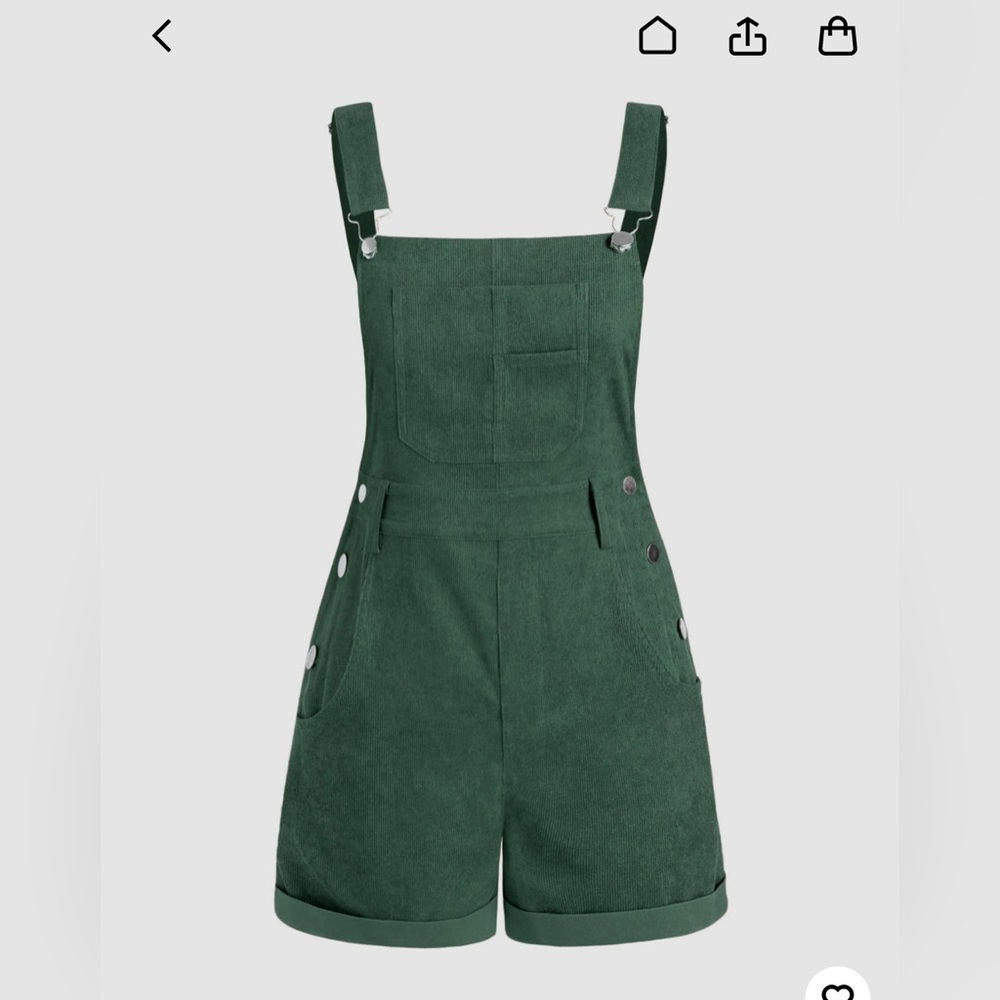 Corduroy Pinafore Playsuit - Cider - NWT